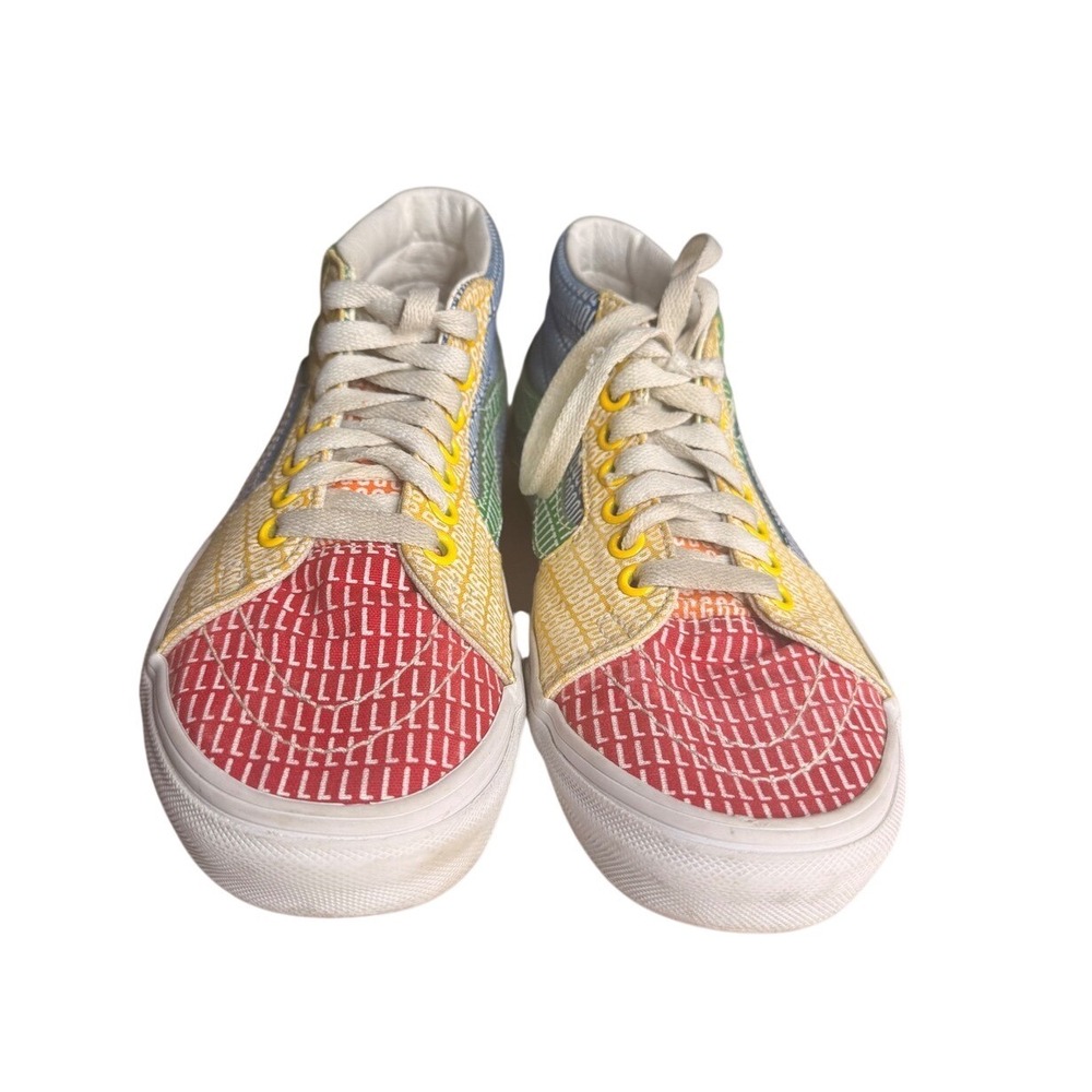 Vans Sk8-Mid Pride 2021 Rainbow Sneakers VN0A3WM33WJ Skater Men 5 Women 6.5 - Picture 2 of 8